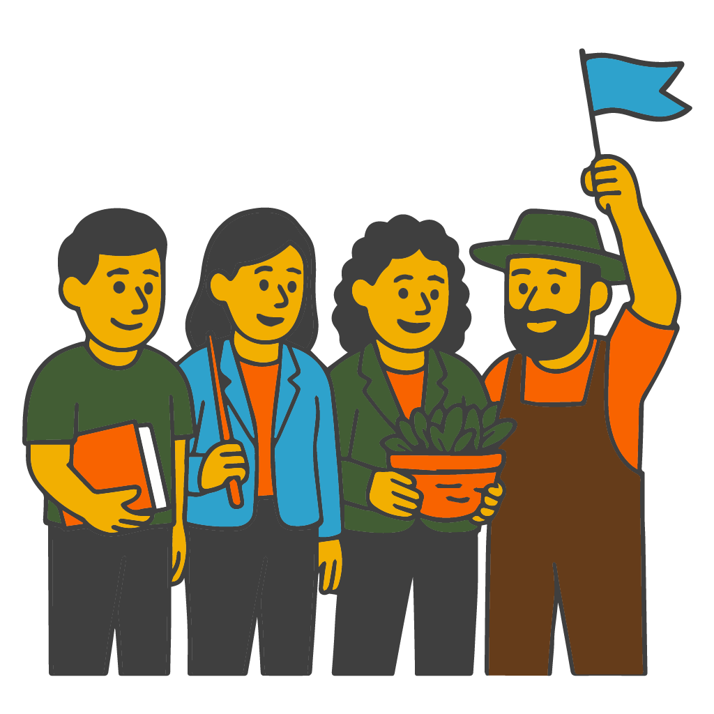 Education and community advisor illustration