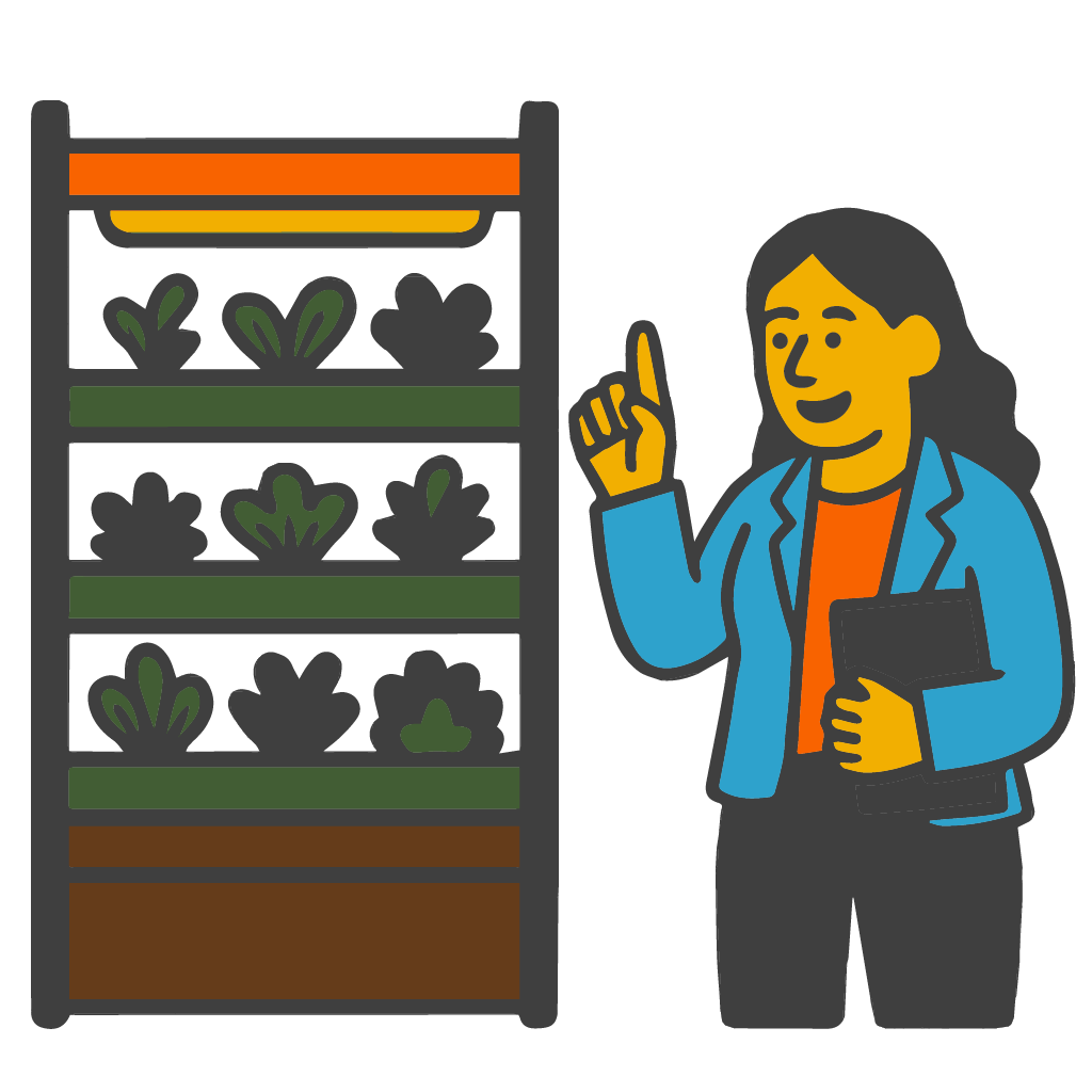 Illustration of students in an agri tech SHSM workshop