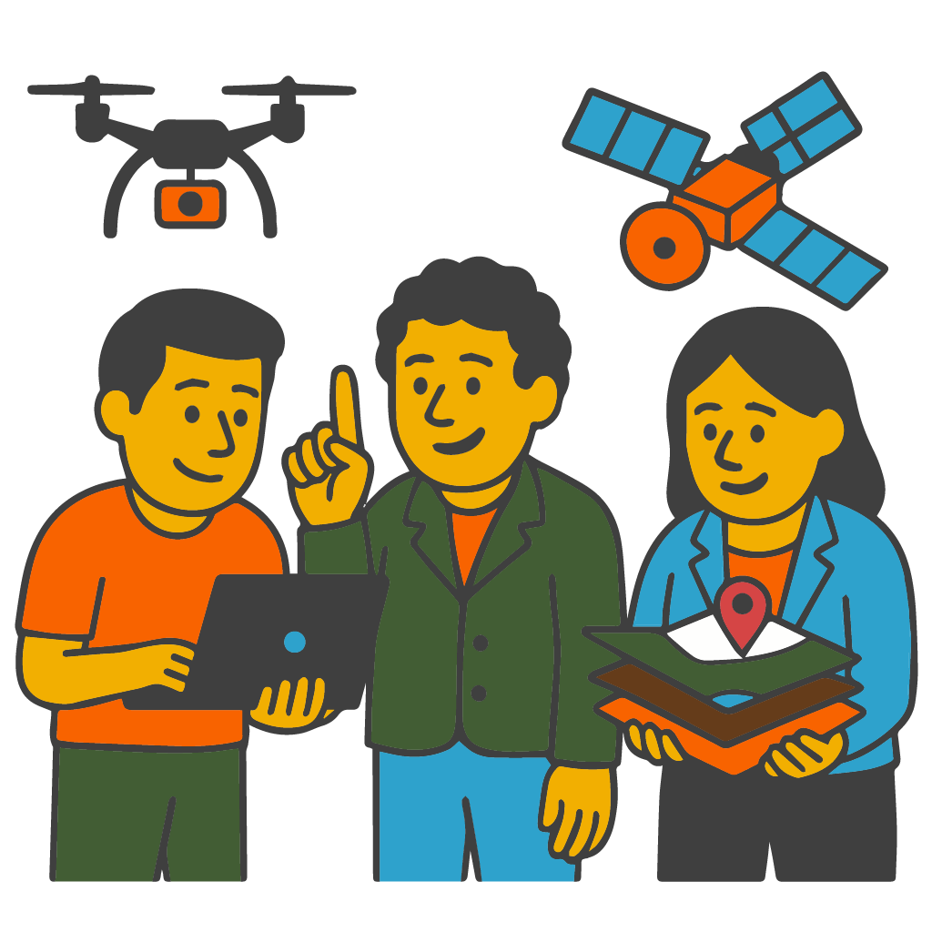 Remote sensing and GIS advisor illustration